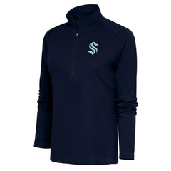 Seattle Kraken Antigua Women's Special Edition 2.0 Tribute Quarter-Zip Pullover Top