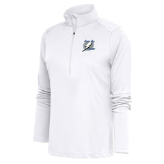Tampa Bay Lightning Antigua Women's Special Edition 2.0 Tribute Quarter-Zip Pullover Top