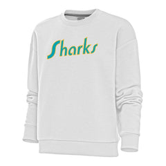 San Jose Sharks Antigua Women's Special Edition 2.0 Victory Crewneck Pullover Sweatshirt