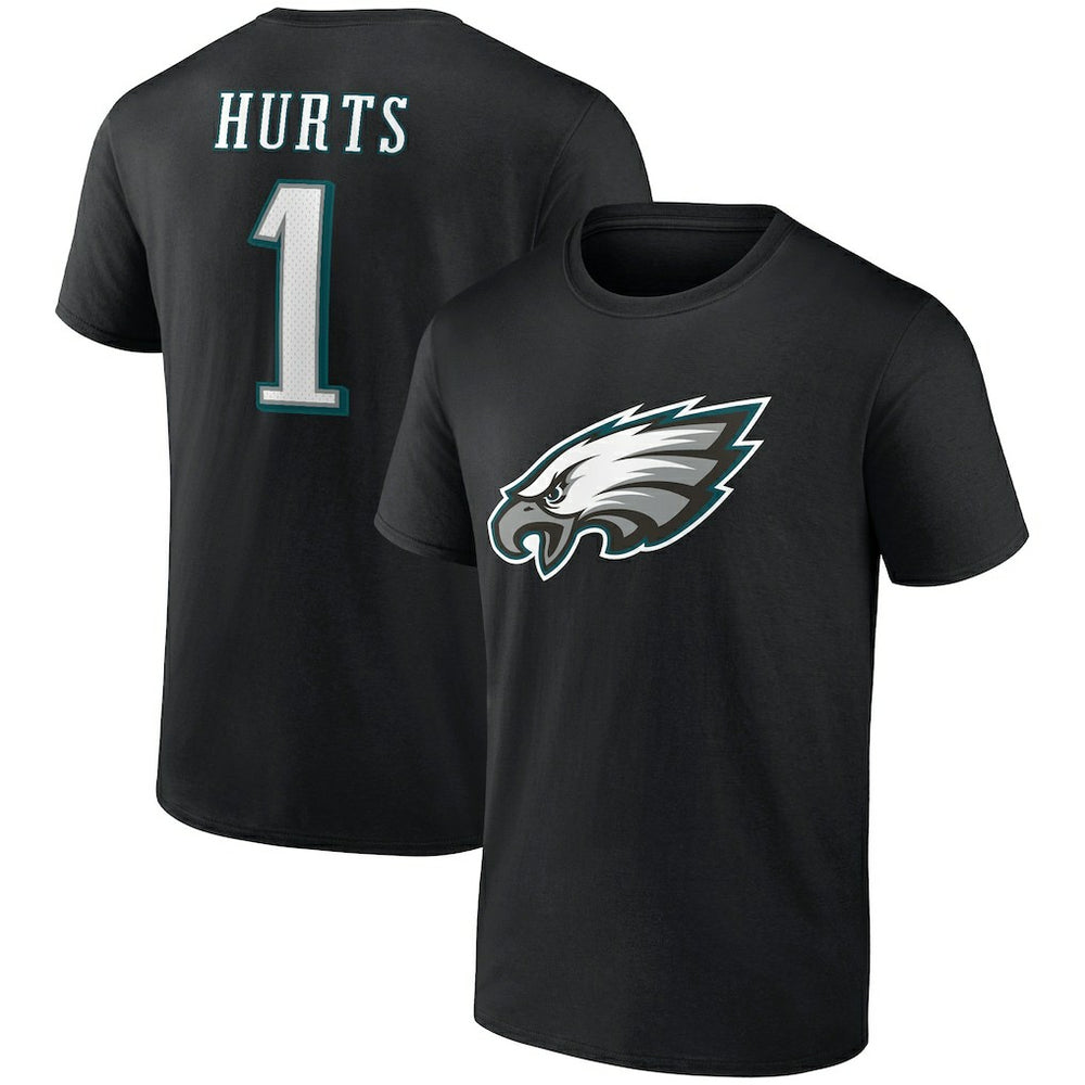 NFL Philadelphia Eagles Jalen Hurts Icon Player Name & Number T-Shirt