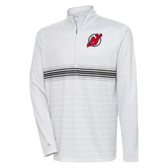 New Jersey Devils Antigua Bullseye Quarter-Zip Pullover Top
