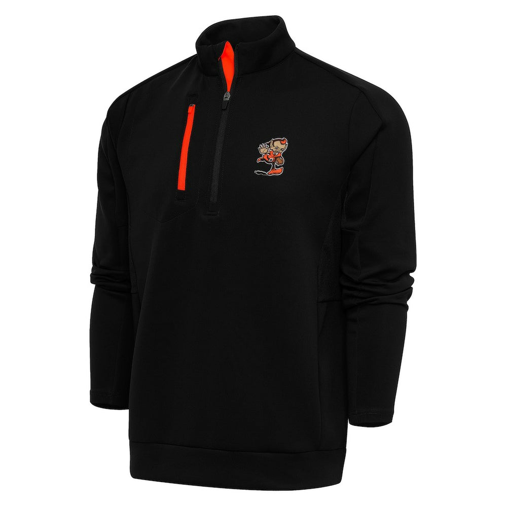NFL Cleveland Browns Antigua Team Logo Generation Quarter-Zip Pullover Jacket
