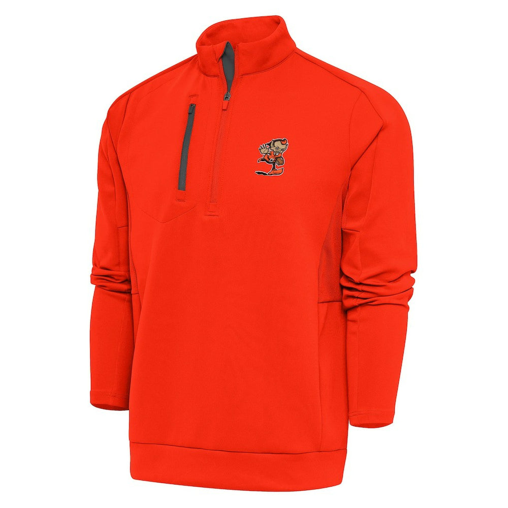 NFL Cleveland Browns Antigua Team Logo Generation Quarter-Zip Pullover Jacket