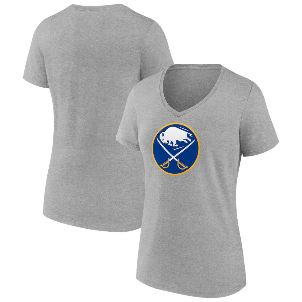 Buffalo Sabres Women's Primary Logo Team V-Neck T-Shirt
