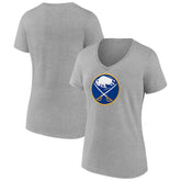 Buffalo Sabres Women's Primary Logo Team V-Neck T-Shirt