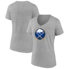Buffalo Sabres Women's Primary Logo Team V-Neck T-Shirt