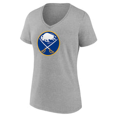 Buffalo Sabres Women's Primary Logo Team V-Neck T-Shirt