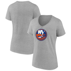 New York Islanders Women's Primary Logo Team V-Neck T-Shirt