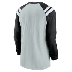 NFL Las Vegas Raiders Classic Arc Raglan Tri-Blend Long Sleeve T-Shirt