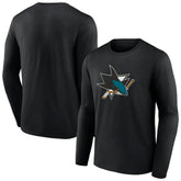 San Jose Sharks Primary Logo Team Long Sleeve T-Shirt