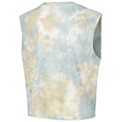 Chicago Cubs The Wild Collective Women's Washed Muscle Tank Top - White