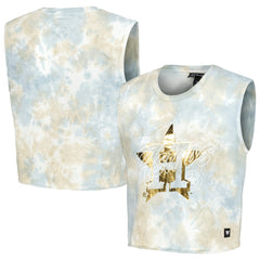 Houston Astros The Wild Collective Women's Washed Muscle Tank Top - White