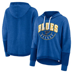 St. Louis Blues Fanatics Women's Lux Lounge Helmet Arch Pullover Hoodie