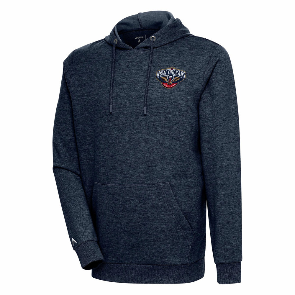 New Orleans Pelicans Antigua Action Pullover Hoodie - Heather Navy outlet