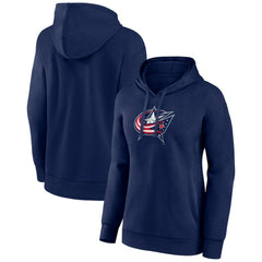 Columbus Blue Jackets Women's Primary Logo Pullover Hoodie