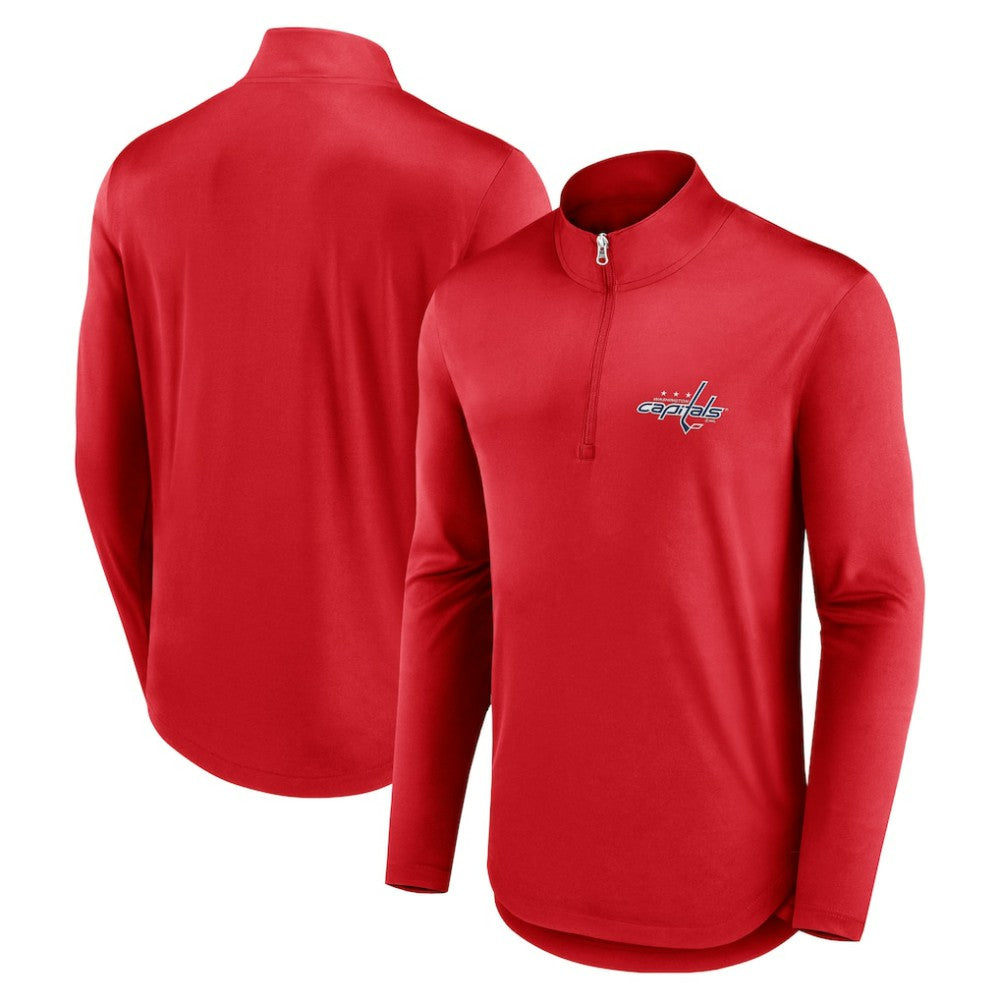 Washington Capitals Fanatics Mock Neck Quarter-Zip Top