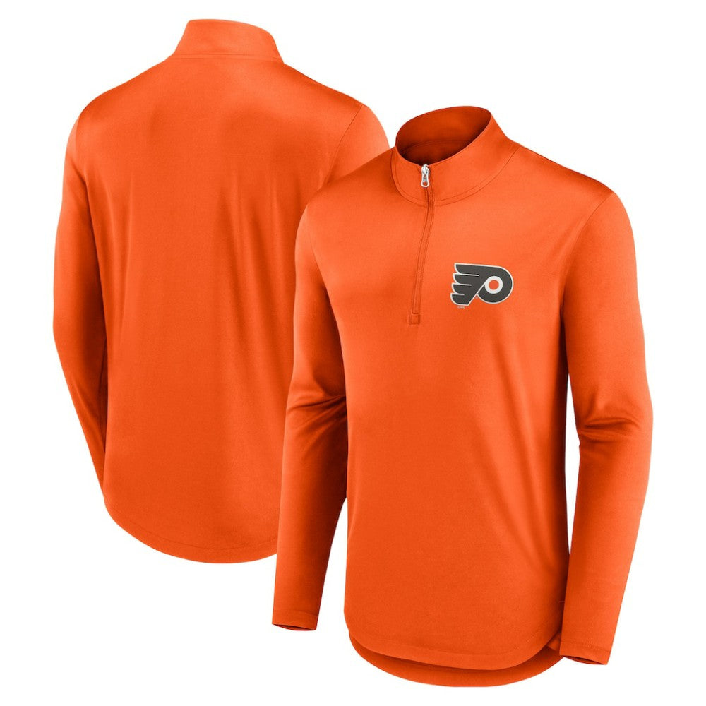 Philadelphia Flyers Fanatics Mock Neck Quarter-Zip Top