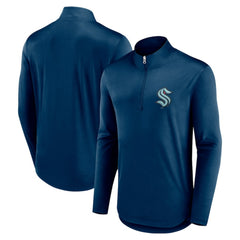 Seattle Kraken Fanatics Mock Neck Quarter-Zip Top