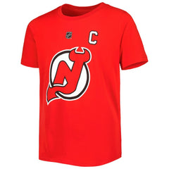 Nico Hischier New Jersey Devils Youth Player Name & Number T-Shirt