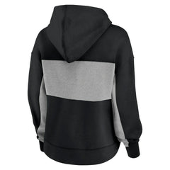 NFL Carolina Panthers Women's Filled Stat Sheet Lighweight Modest Crop Hoodie