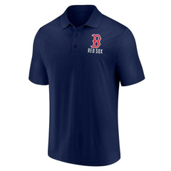 Boston Red Sox Two-Pack Logo Lockup Polo Set - Navy/White