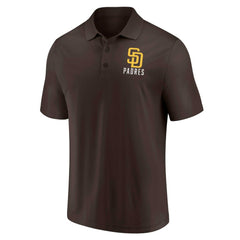San Diego Padres Two-Pack Logo Lockup Polo Set - Brown/White