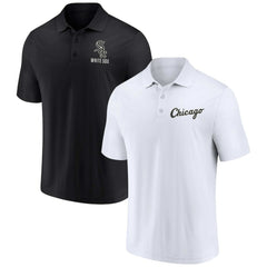 Chicago White Sox Two-Pack Logo Lockup Polo Set - Black/White