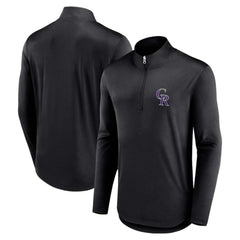 Colorado Rockies Quarterback Quarter-Zip Top - Black
