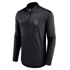 Colorado Rockies Quarterback Quarter-Zip Top - Black