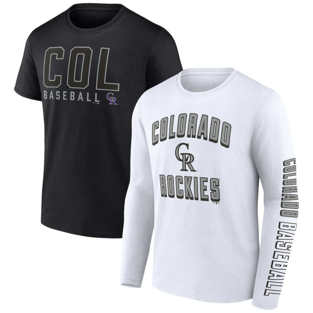 Colorado Rockies Two-Pack Combo T-Shirt Set - Black/White