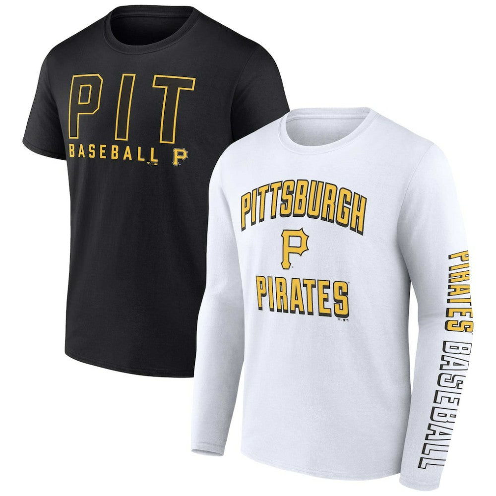 Pittsburgh Pirates Two-Pack Combo T-Shirt Set - Black/White
