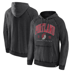 Portland Trail Blazers Foul Trouble Snow Wash Raglan Pullover Hoodie - Heather Charcoal | Fanatics outlet