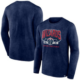 Washington Wizards Front Court Press Snow Wash Long Sleeve T-Shirt - Heather Navy | Fanatics shop
