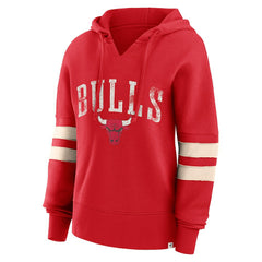 Chicago Bulls Women's Bold Move Dolman V-Neck High Hip Hoodie - Red | Fanatics sale