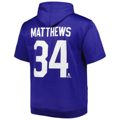 Auston Matthews Toronto Maple Leafs Fanatics Big & Tall Name & Number Pullover Hoodie