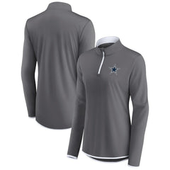 NFL Dallas Cowboys Women's Corner Long Sleeve 1/4 Zip Top