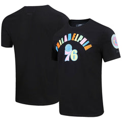 Philadelphia 76ers Pro Standard Washed Neon T-Shirt - Black outlet
