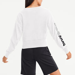 NFL Las Vegas Raiders DKNY Sport Women's Lily V-Neck Pullover Sweatshirt