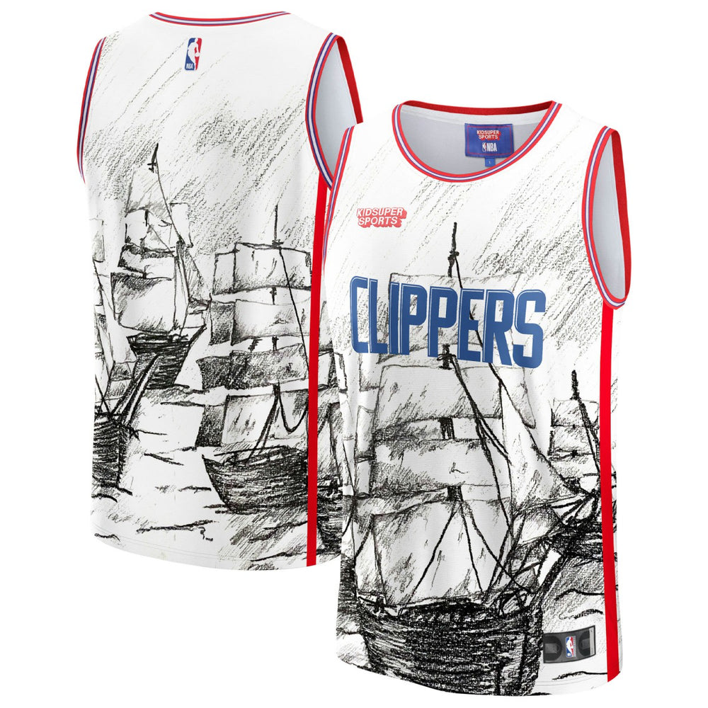 LA Clippers NBA & KidSuper Studios Unisex Hometown Jersey - Gray | Fanatics sale