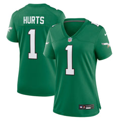 NFL Philadelphia Eagles Jalen Hurts Women's Game Player Jersey
