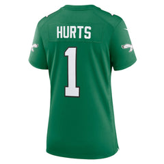 NFL Philadelphia Eagles Jalen Hurts Women's Game Player Jersey