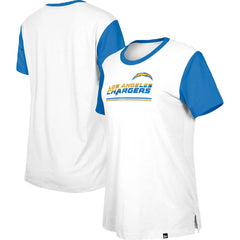 NFL Los Angeles Chargers Women's Third Down Colorblock T-Shirt