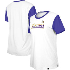 NFL Minnesota Vikings Women's Third Down Colorblock T-Shirt