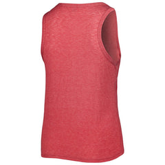 Texas Rangers Soft as a Grape Women's Plus Size High Neck Tri-Blend Tank Top - Red