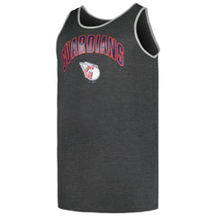 Cleveland Guardians Profile Big & Tall Arch Over Logo Tank Top - Heather Charcoal