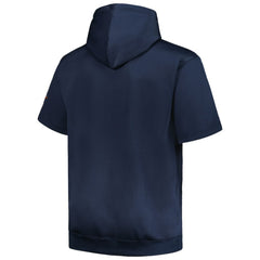 Houston Astros Profile Big & Tall Contrast Short Sleeve Pullover Hoodie - Navy