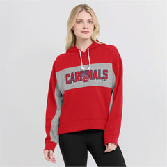 St. Louis Cardinals Women's Filled Stat Sheet Pullover Hoodie - Red