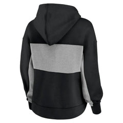 San Francisco Giants Women's Filled Stat Sheet Pullover Hoodie - Black
