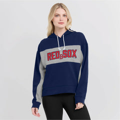 Boston Red Sox Women's Filled Stat Sheet Pullover Hoodie - Navy