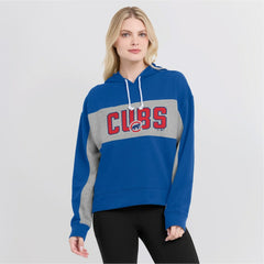 Chicago Cubs Women's Filled Stat Sheet Pullover Hoodie - Royal
